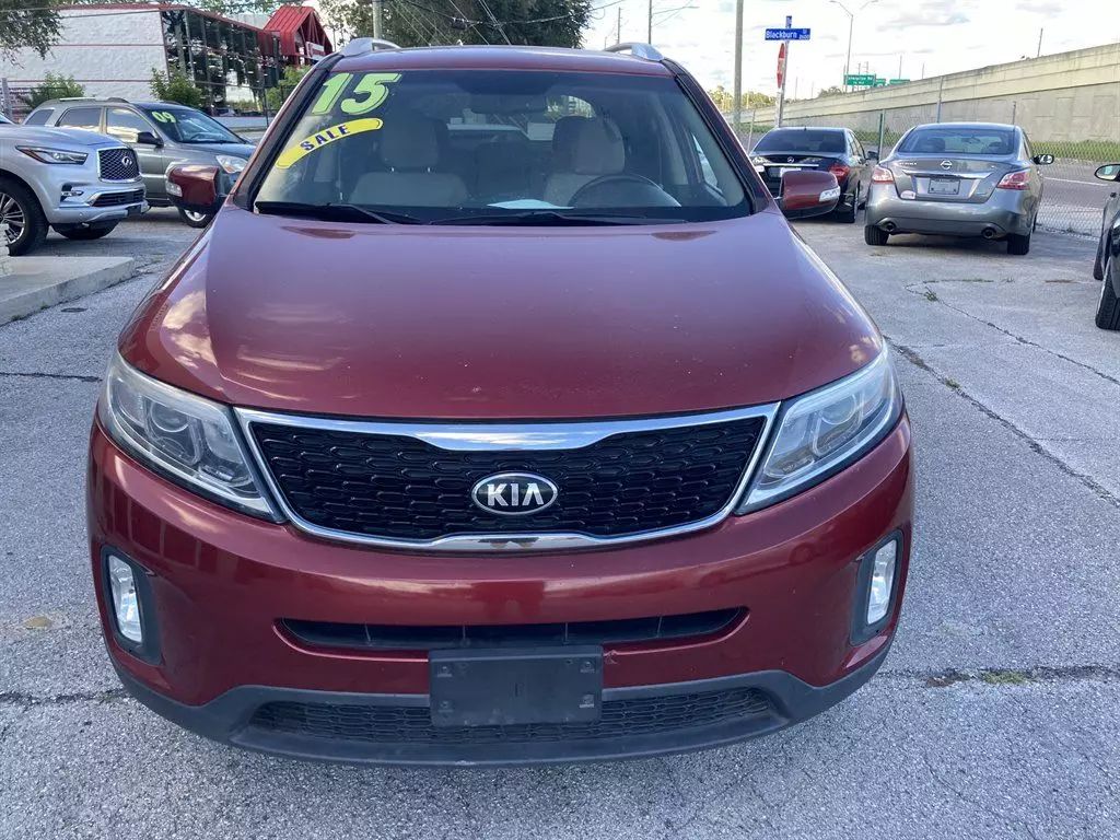 Used 2015 Kia Sorento LX with VIN 5XYKTCA62FG564255 for sale in Clearwater, FL