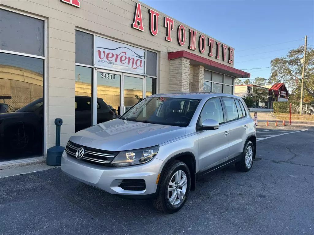 Used 2013 Volkswagen Tiguan S with VIN WVGAV3AXXDW605581 for sale in Clearwater, FL