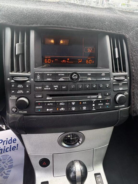 2004 INFINITI FX SUV V6, 3.5 LITER FX35 SPORT UTILITY 4D