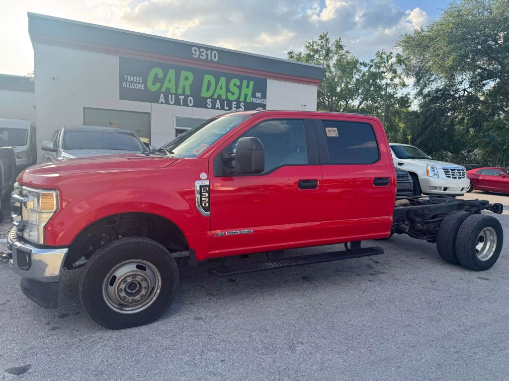 2021 FORD F350 SUPER DUTY CREW CAB & CHASSIS CAB_CHASSIS V8, TURBO DIESEL, 6.7 LITER XL CAB & CHASSIS 4D