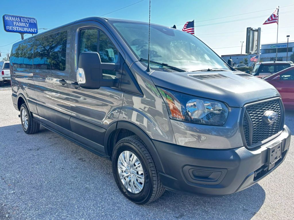 2022 FORD TRANSIT 350 PASSENGER VAN PASSENGER V6, FLEX FUEL, 3.5 LITER XL W/LOW ROOF VAN 3D