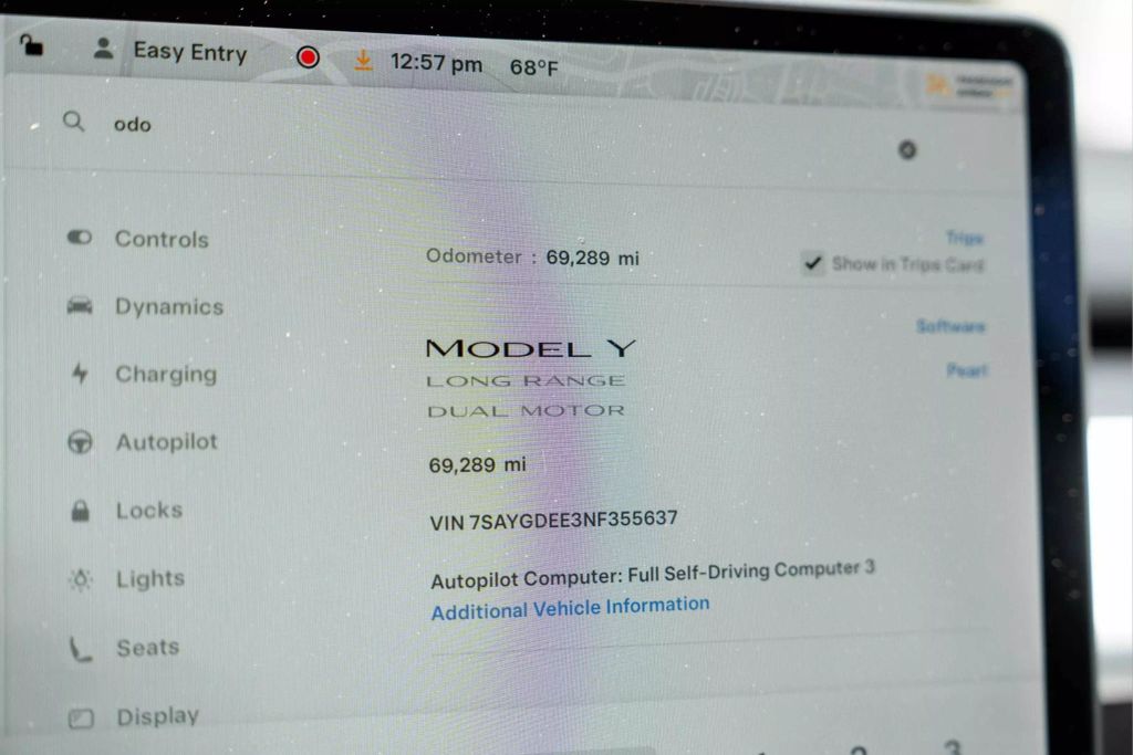 2022 TESLA MODEL Y SUV DUAL AC ELECTRIC MOTORS LONG RANGE SPORT UTILITY 4D