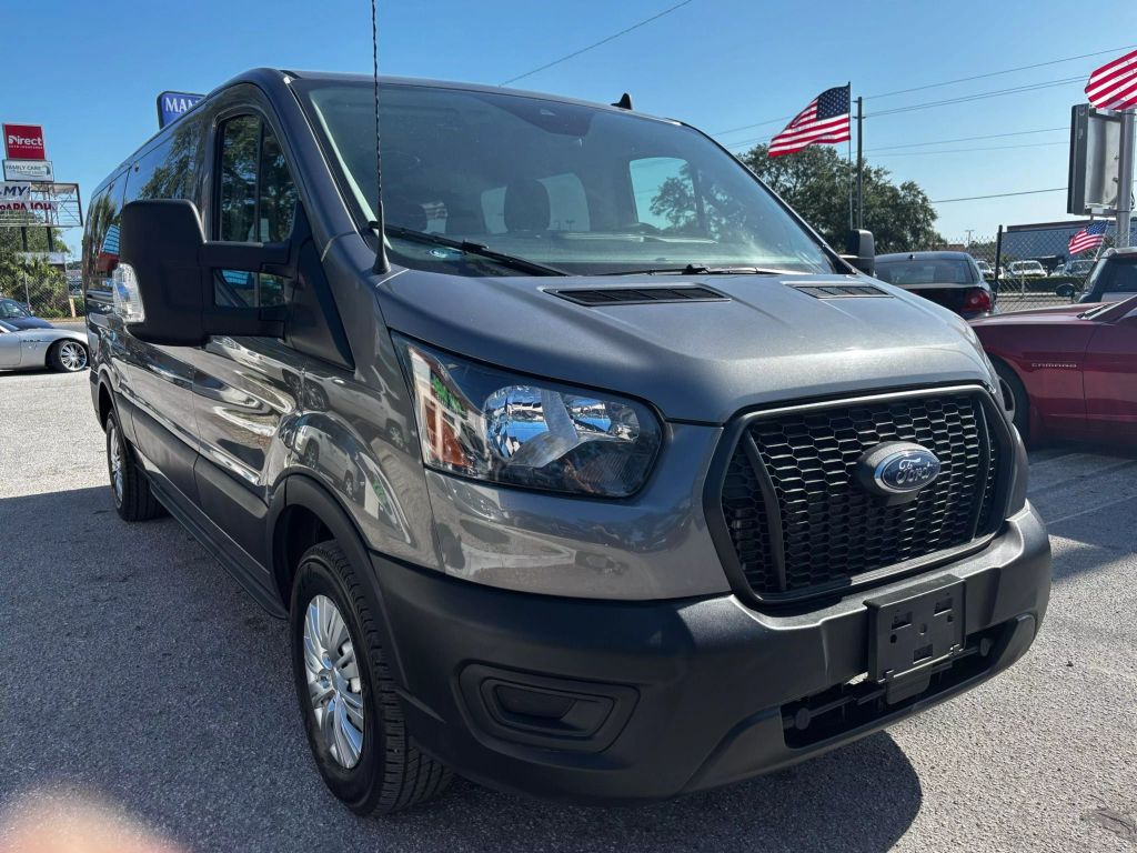 2022 FORD TRANSIT 350 PASSENGER VAN PASSENGER V6, FLEX FUEL, 3.5 LITER XL W/LOW ROOF VAN 3D