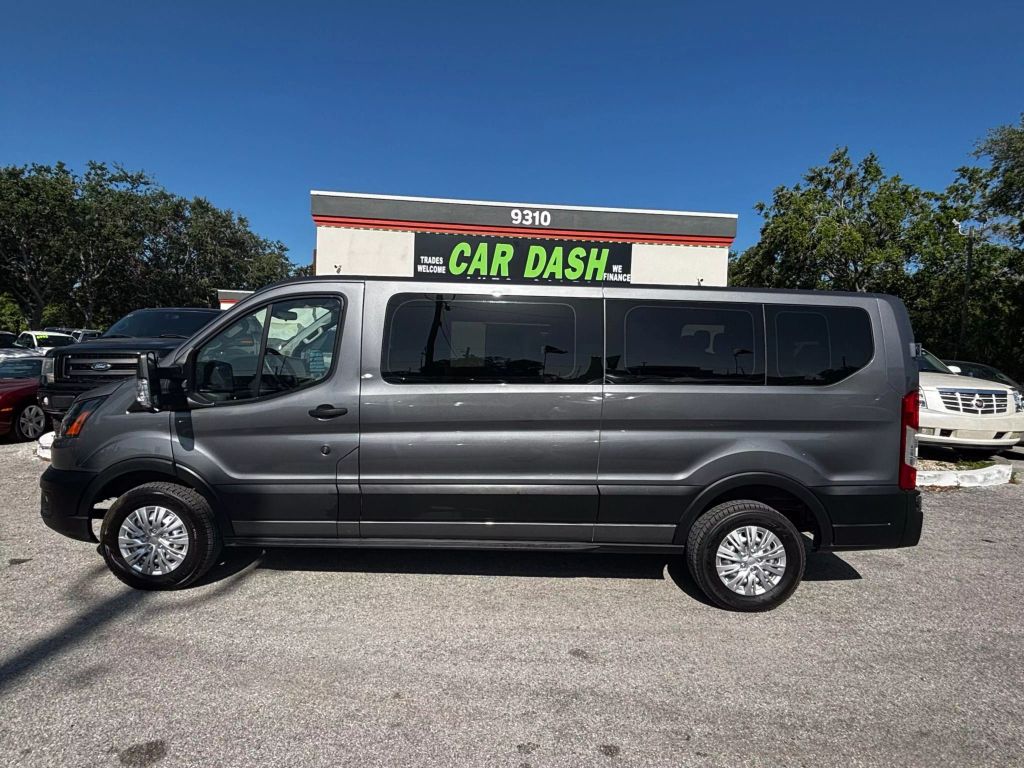 2022 FORD TRANSIT 350 PASSENGER VAN PASSENGER V6, FLEX FUEL, 3.5 LITER XL W/LOW ROOF VAN 3D