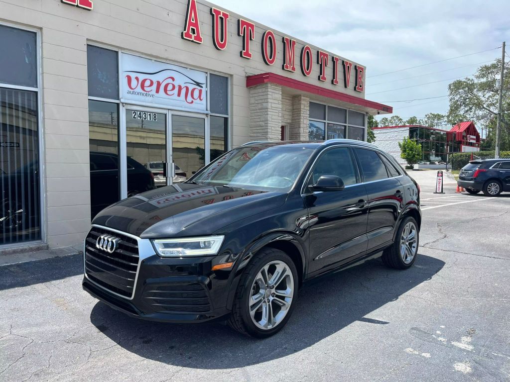 Used 2018 Audi Q3 Premium Plus with VIN WA1HCCFS2JR015417 for sale in Clearwater, FL