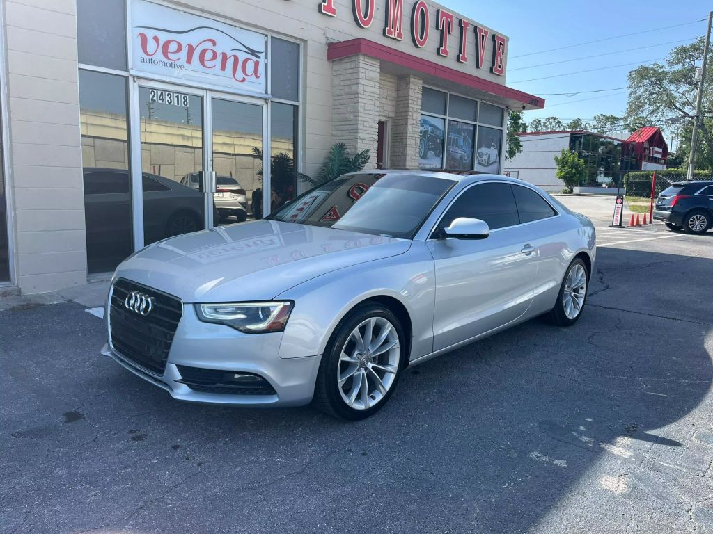 Used 2014 Audi A5 Premium with VIN WAULFAFR1EA023681 for sale in Clearwater, FL