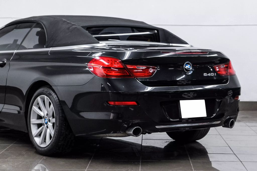 2016 BMW 6 SERIES CONVERTIBLE 6-CYL, TURBO, 3.0 LITER 640I CONVERTIBLE 2D