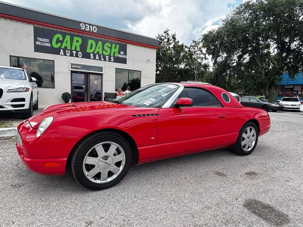 2003 FORD THUNDERBIRD CONVERTIBLE V8, 3.9 LITER CONVERTIBLE 2D
