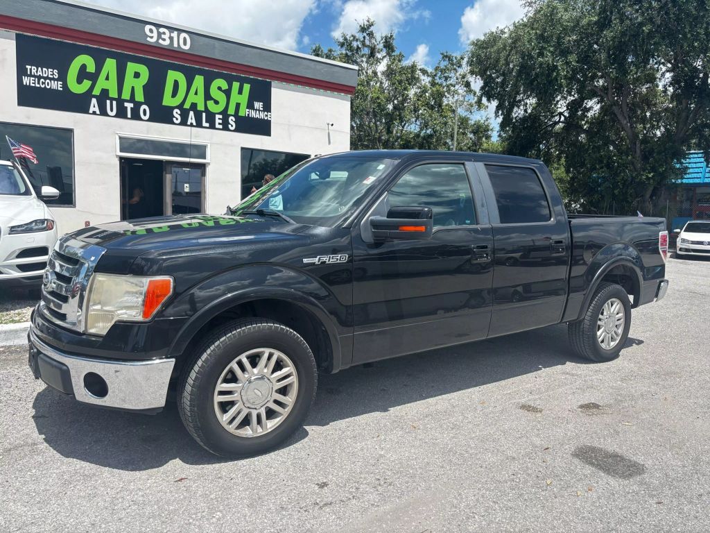 2010 FORD F150 SUPERCREW CAB PICKUP V8, FLEX FUEL, 5.4 LITER LARIAT PICKUP 4D 5 1/2 FT