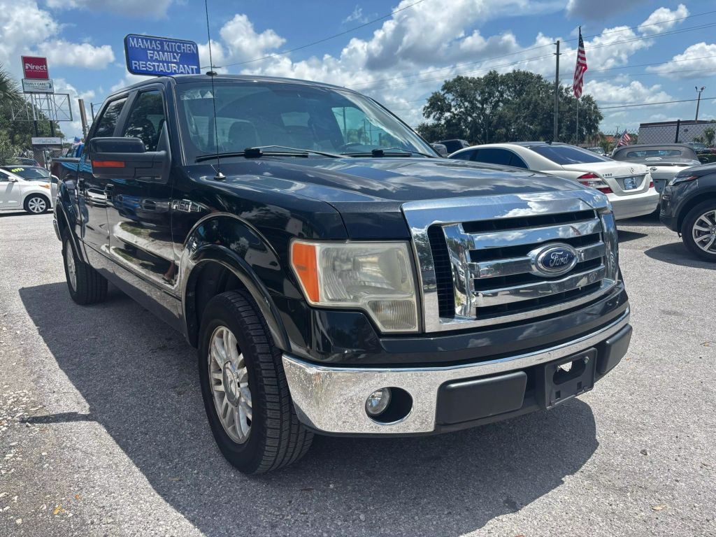 2010 FORD F150 SUPERCREW CAB PICKUP V8, FLEX FUEL, 5.4 LITER LARIAT PICKUP 4D 5 1/2 FT
