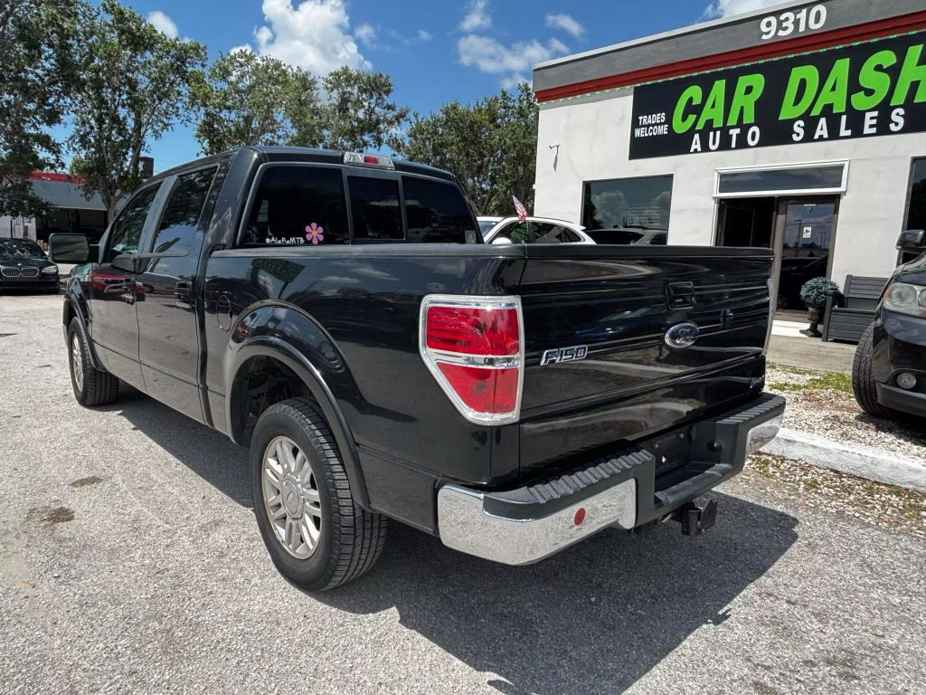 2010 FORD F150 SUPERCREW CAB PICKUP V8, FLEX FUEL, 5.4 LITER LARIAT PICKUP 4D 5 1/2 FT
