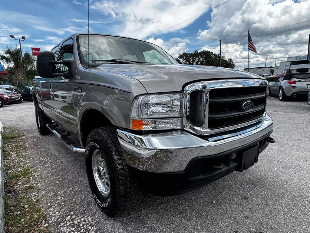 2002 FORD F350 SUPER DUTY CREW CAB PICKUP V8, TURBO DIESEL, 7.3L LONG BED