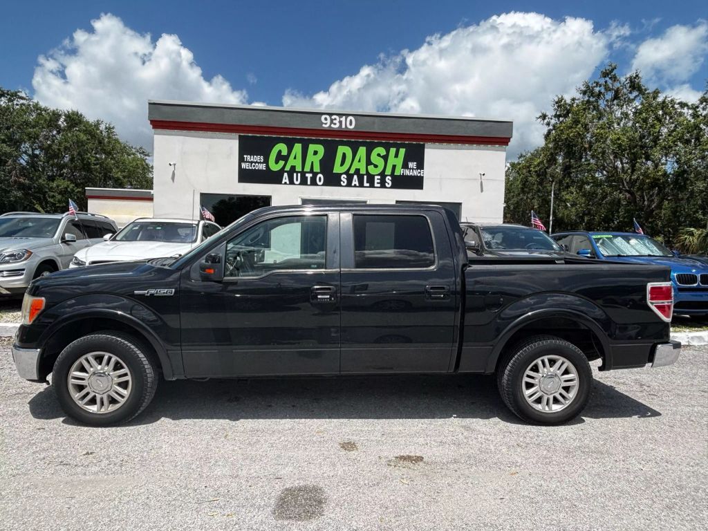 2010 FORD F150 SUPERCREW CAB PICKUP V8, FLEX FUEL, 5.4 LITER LARIAT PICKUP 4D 5 1/2 FT