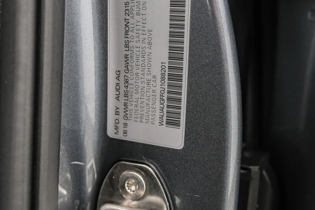 2018 AUDI A3 SEDAN 4-CYL, TURBO, 2.0 LITER PREMIUM SEDAN 4D