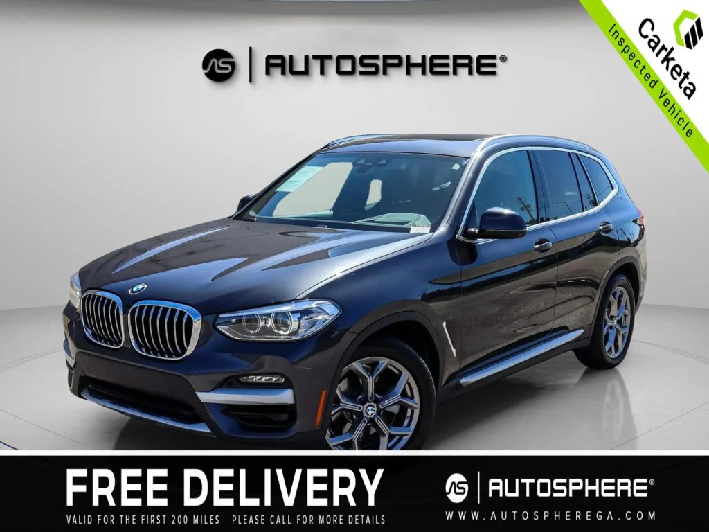 2021 BMW X3 SUV 4-CYL, TURBO, 2.0 LITER XDRIVE30I SPORT UTILITY 4D