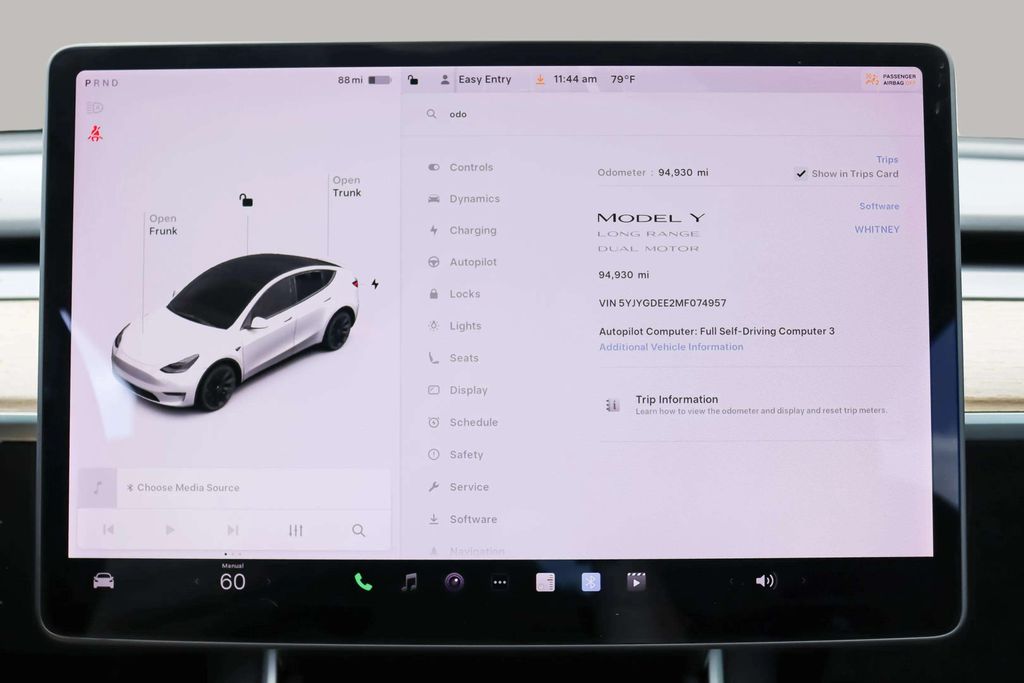 2021 TESLA MODEL Y SUV DUAL AC ELECTRIC MOTORS LONG RANGE SPORT UTILITY 4D