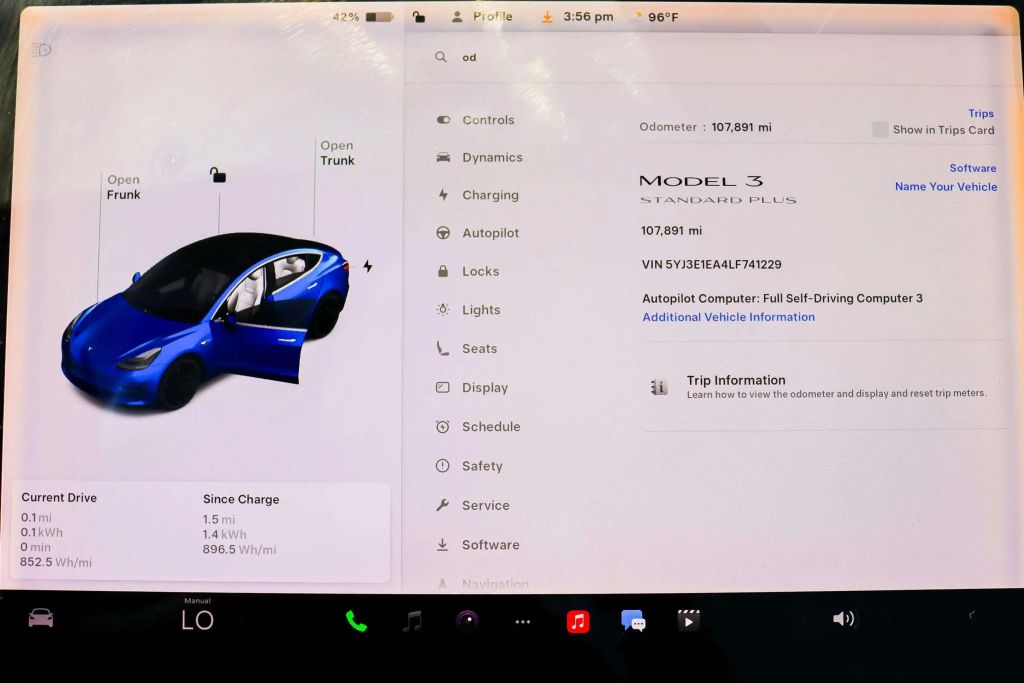 2020 TESLA MODEL 3 SEDAN AC ELECTRIC MOTOR STANDARD RANGE PLUS SEDAN 4D
