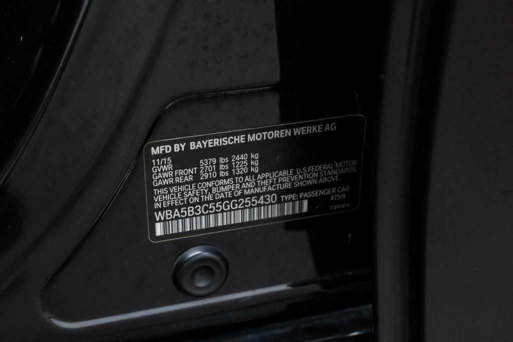 2016 BMW 5 SERIES SEDAN 6-CYL, TURBO, 3.0 LITER 535I XDRIVE SEDAN 4D
