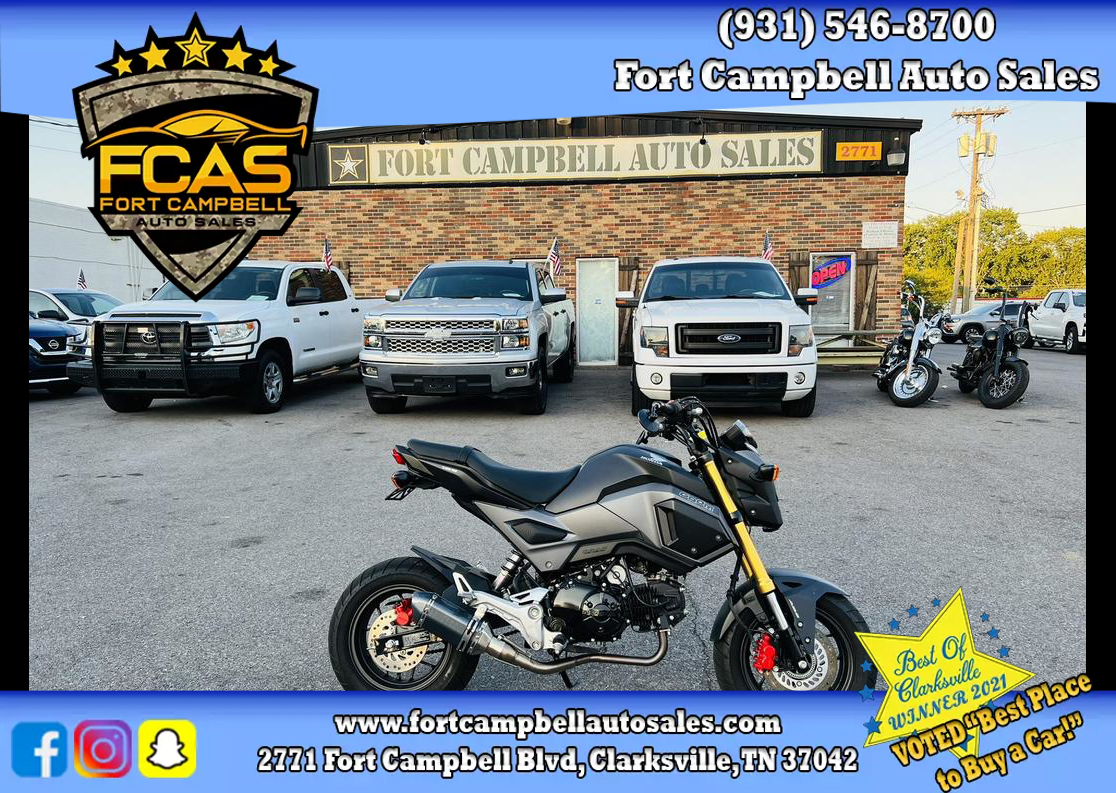 Used Honda Grom Abs 18 For Sale In Clarksville Tn Fort Campbell Auto Sales