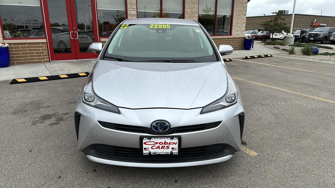 Used 2022 Toyota Prius L Eco with VIN JTDKAMFU5N3161408 for sale in Middleton, WI