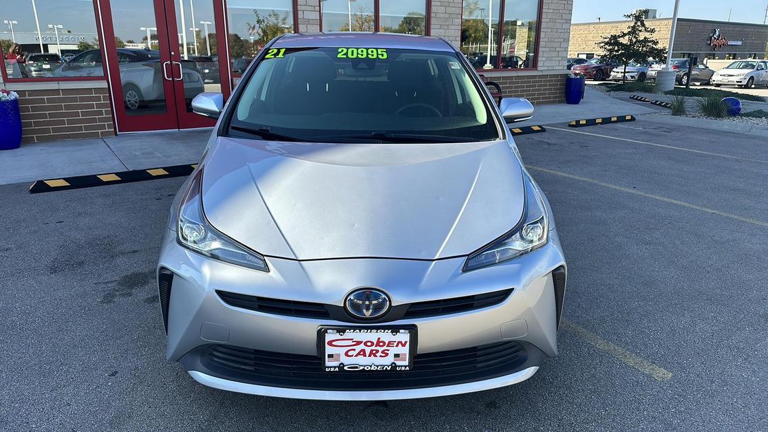 Used 2021 Toyota Prius L Eco with VIN JTDKAMFUXM3142237 for sale in Middleton, WI