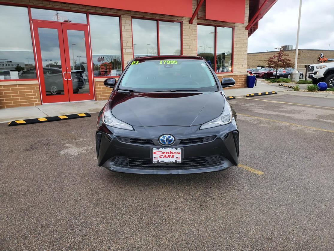 Used 2021 Toyota Prius LE with VIN JTDKAMFUXM3141086 for sale in Middleton, WI