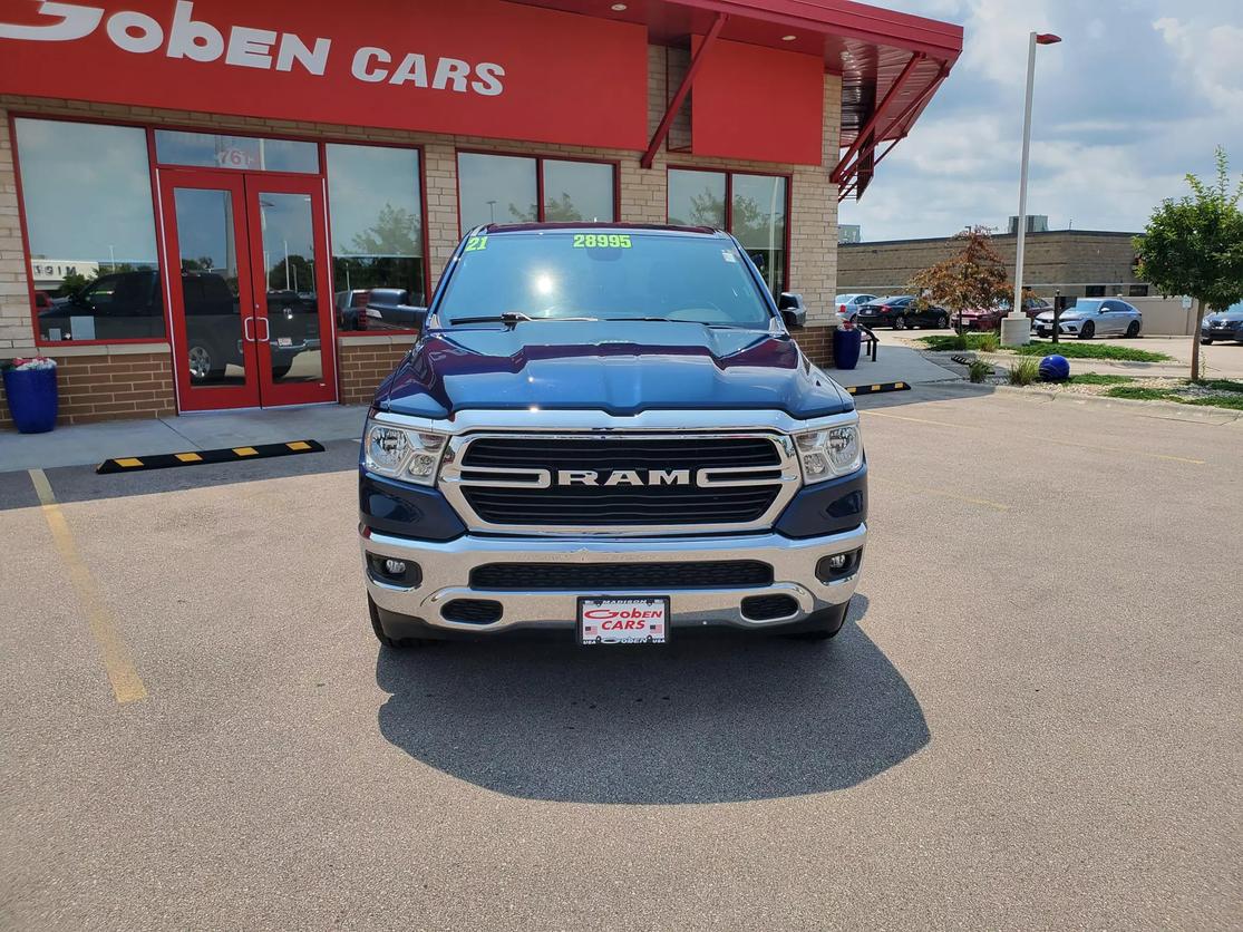 Used 2021 RAM Ram 1500 Pickup Big Horn/Lone Star with VIN 1C6RRFBG2MN651690 for sale in Middleton, WI