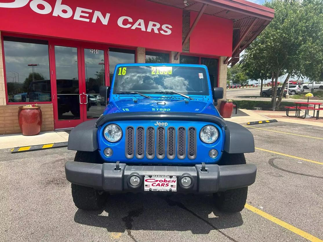 Used 2016 Jeep Wrangler Sport with VIN 1C4AJWAG0GL233563 for sale in Middleton, WI