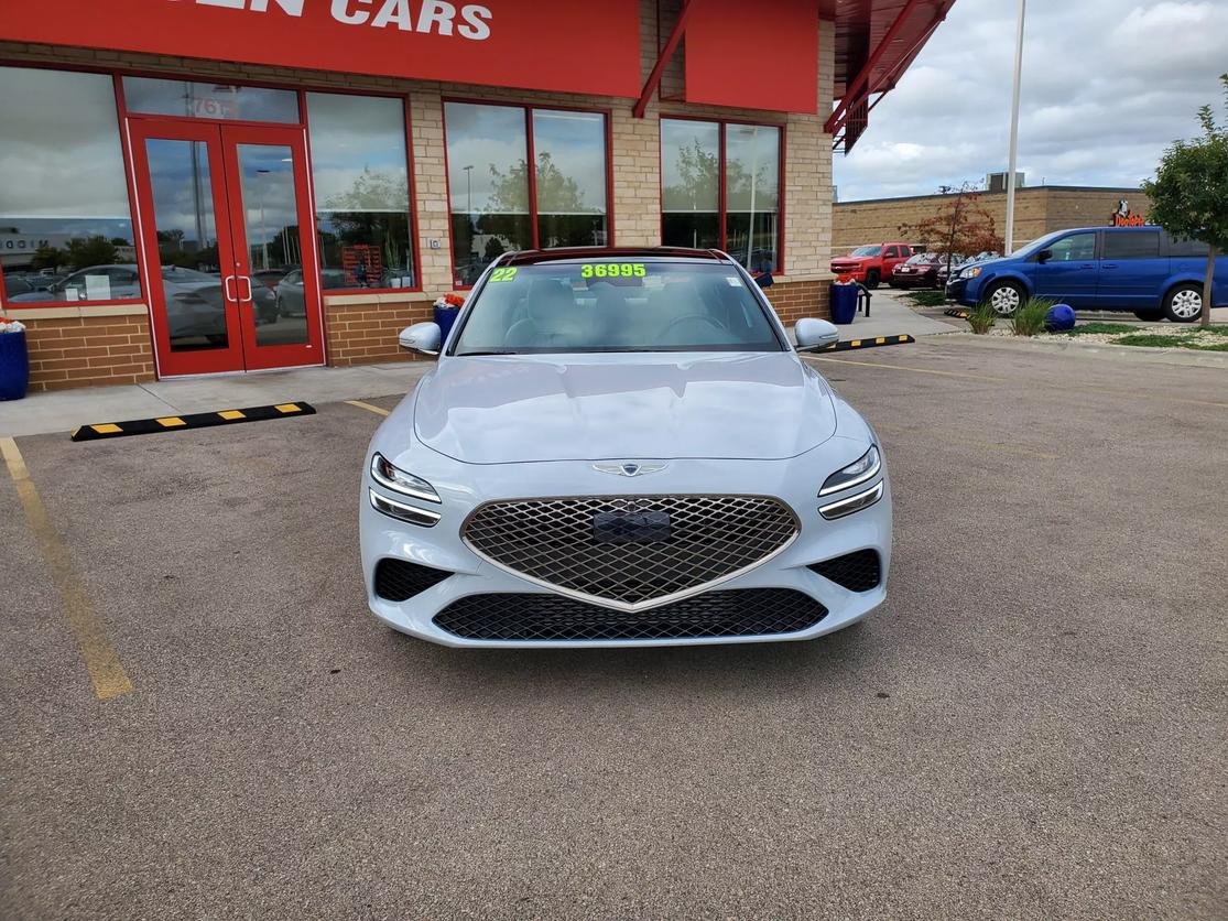 Used 2022 GENESIS G70 Standard with VIN KMTG54TE5NU100921 for sale in Middleton, WI