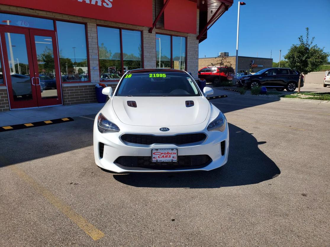 Used 2018 Kia Stinger Premium with VIN KNAE25LAXJ6012928 for sale in Middleton, WI