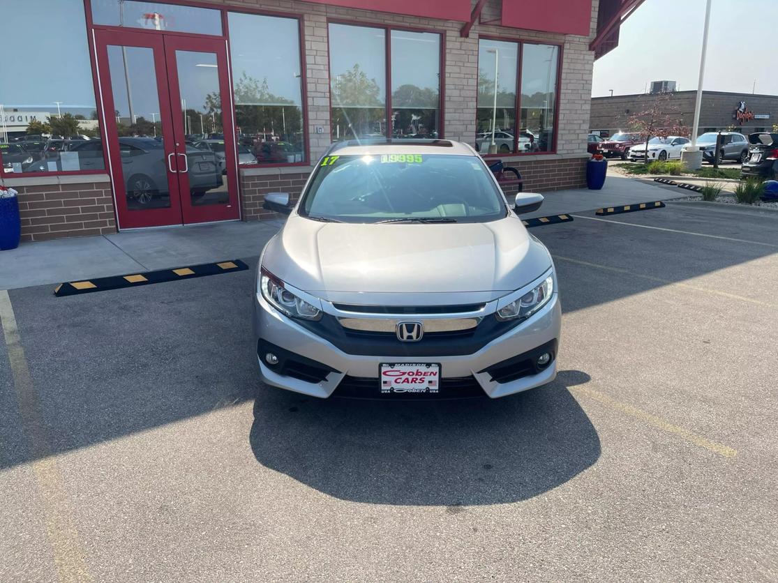 Used 2017 Honda Civic EX-T with VIN 2HGFC1F33HH649261 for sale in Middleton, WI