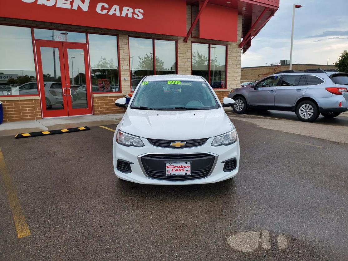 Used 2019 Chevrolet Sonic 1FL with VIN 1G1JG6SB4K4104187 for sale in Middleton, WI