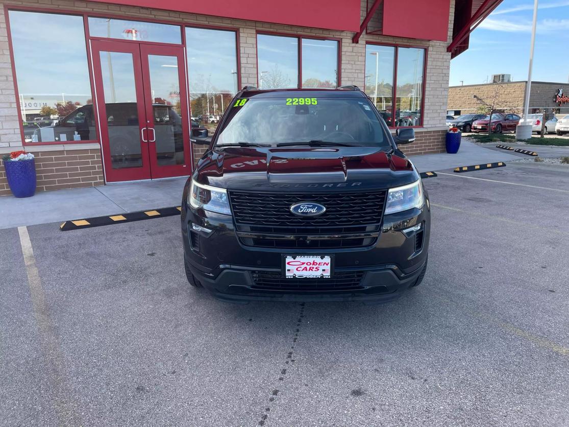 Used 2018 Ford Explorer Sport with VIN 1FM5K8GT8JGB55379 for sale in Middleton, WI