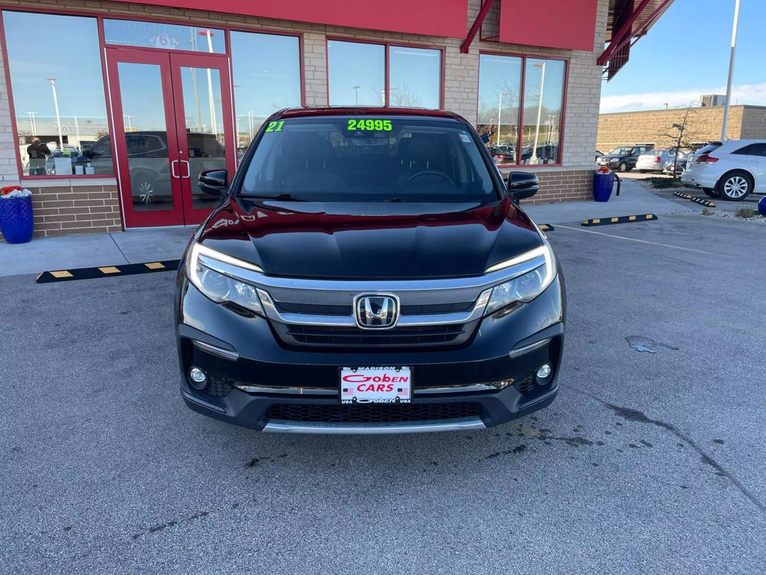 Used 2021 Honda Pilot EX-L with VIN 5FNYF5H5XMB018754 for sale in Middleton, WI