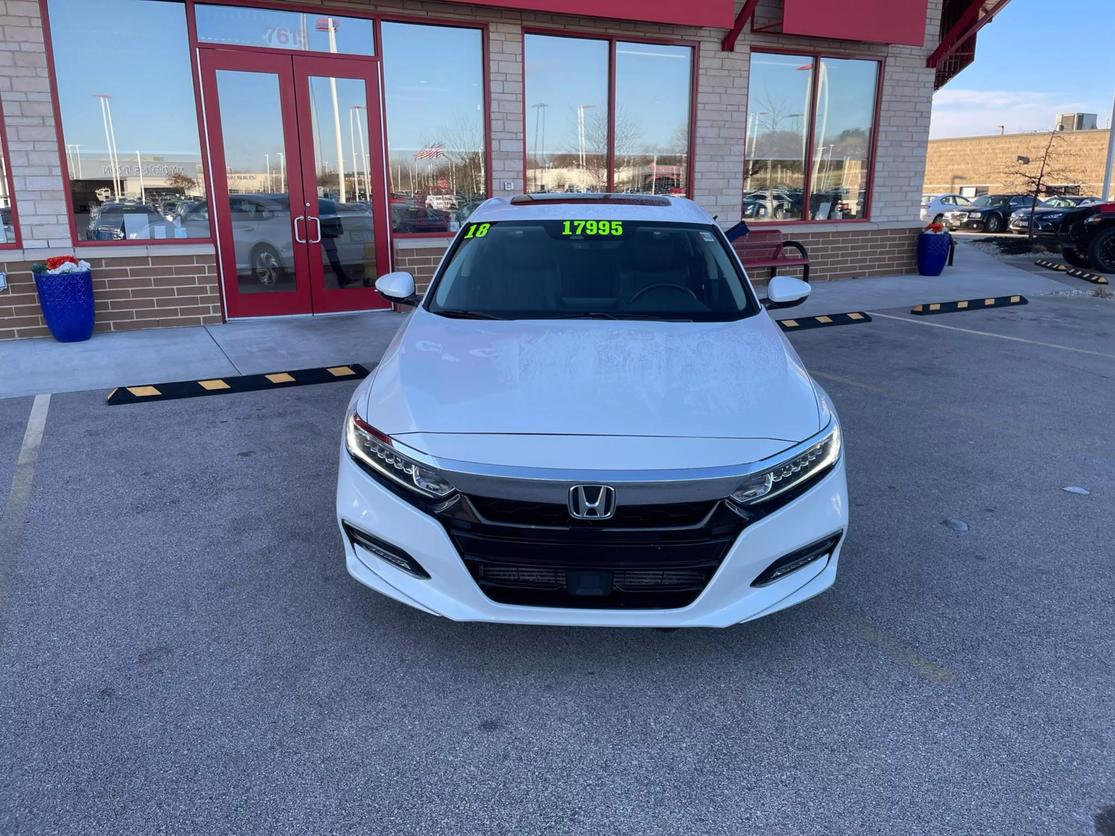 Used 2018 Honda Accord EX-L with VIN 1HGCV1F50JA084566 for sale in Middleton, WI