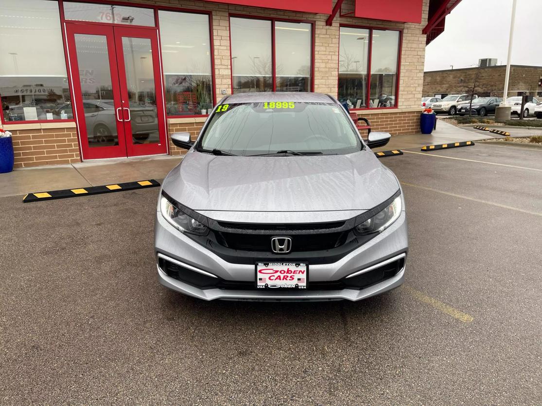 Used 2019 Honda Civic LX with VIN 2HGFC2F66KH559898 for sale in Middleton, WI