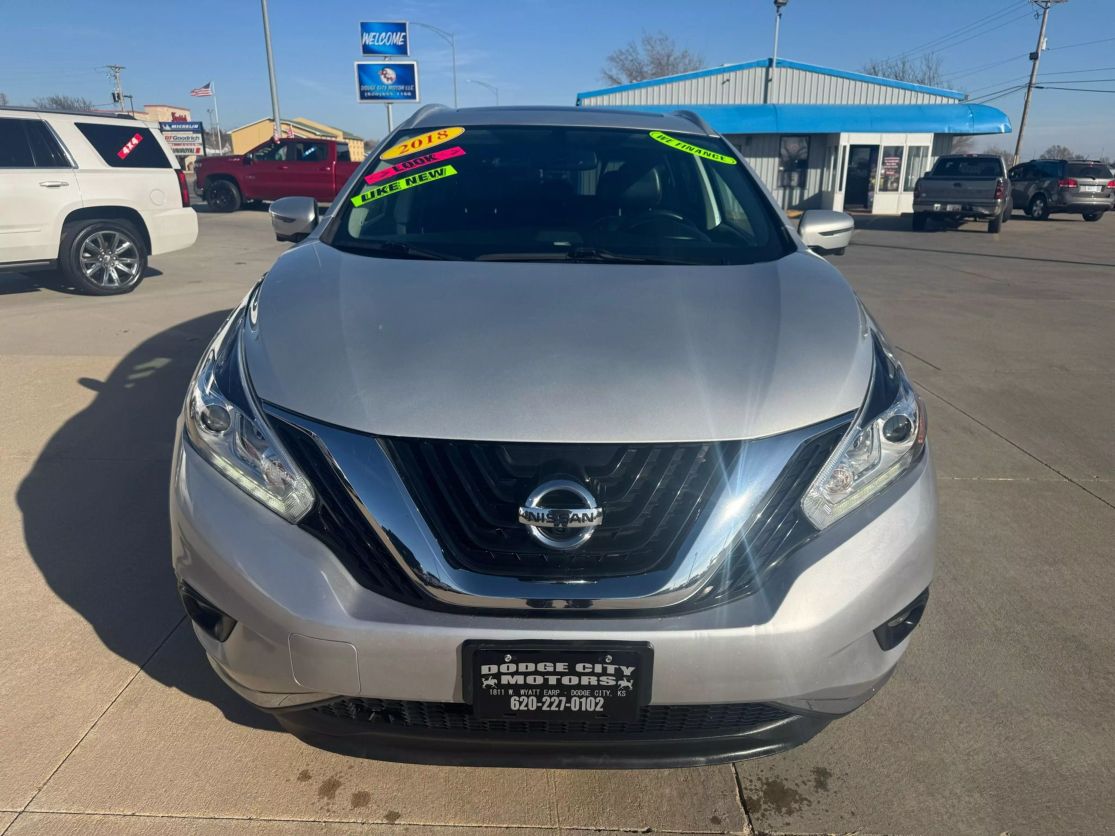 Used 2018 Nissan Murano SL with VIN 5N1AZ2MH4JN184560 for sale in Dodge City, KS