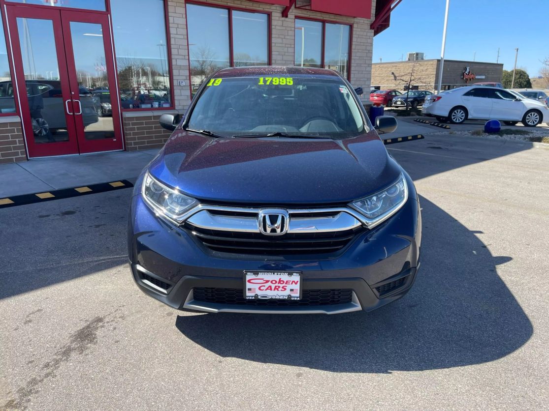 Used 2019 Honda CR-V LX with VIN 2HKRW5H39KH413381 for sale in Middleton, WI