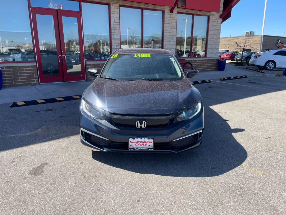 Used 2019 Honda Civic LX with VIN 2HGFC2F60KH508817 for sale in Middleton, WI