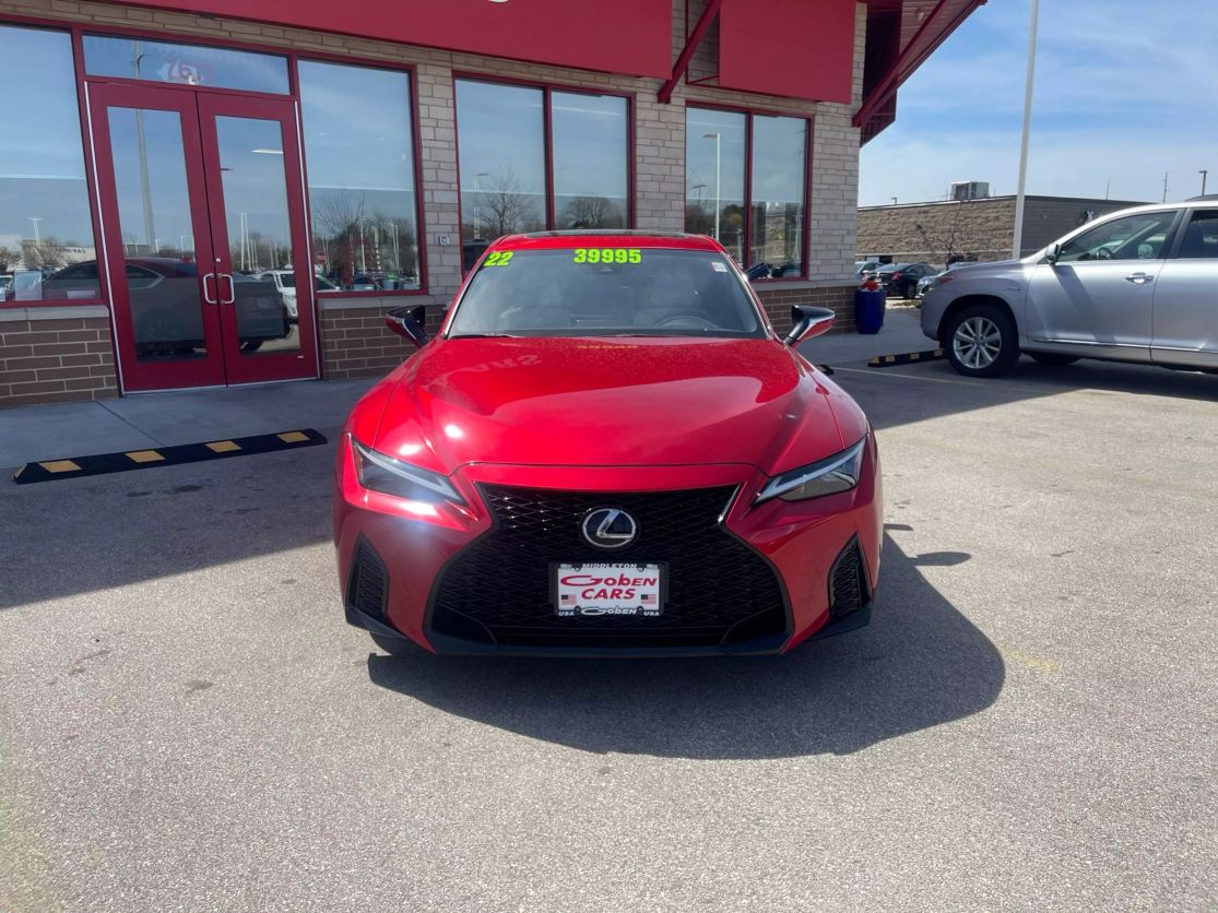 Used 2022 Lexus IS 350 F SPORT with VIN JTHGZ1B2XN5057324 for sale in Middleton, WI