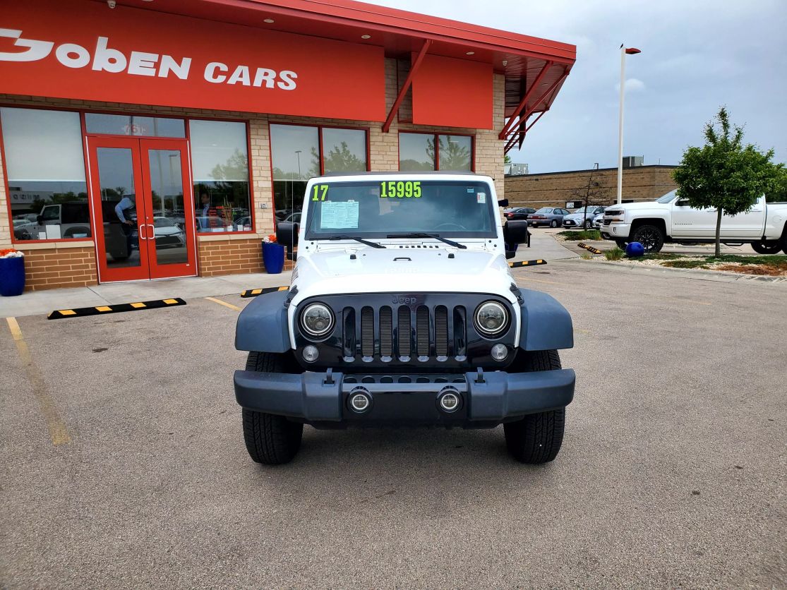 Used 2017 Jeep Wrangler Willys Wheeler with VIN 1C4AJWAG4HL580301 for sale in Middleton, WI
