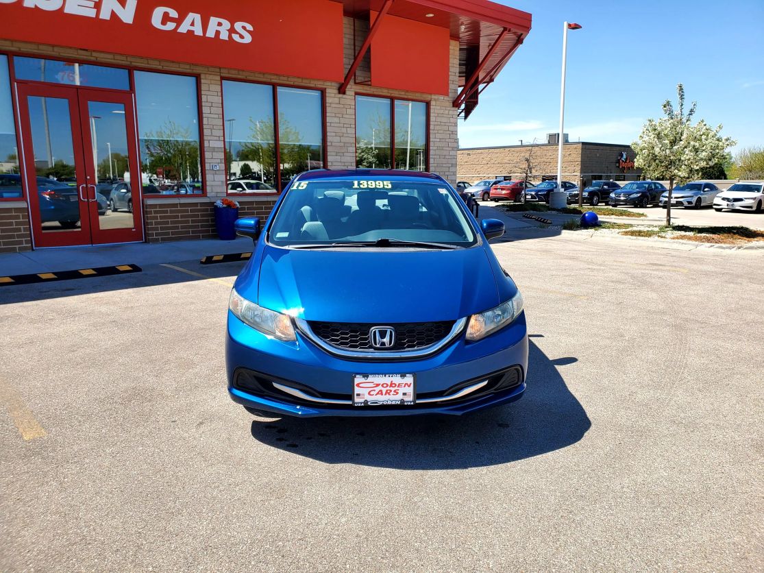 Used 2015 Honda Civic LX with VIN 19XFB2F50FE092472 for sale in Middleton, WI