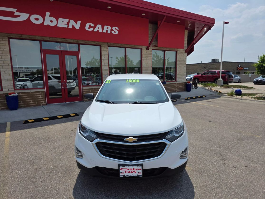 Used 2021 Chevrolet Equinox LS with VIN 3GNAXSEV6MS161667 for sale in Middleton, WI