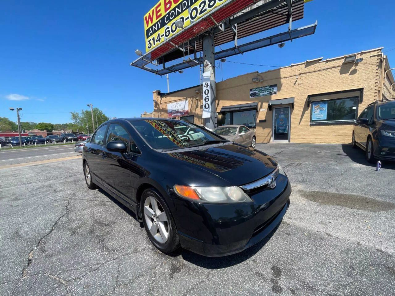 Used 2007 Honda Civic EX with VIN 1HGFA168X7L110574 for sale in Saint Louis, MO