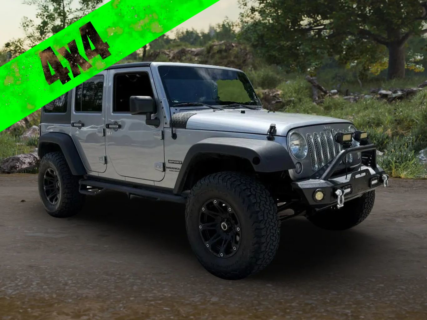 2017 JEEP WRANGLER UNLIMITED SUV V6, 3.6 LITER SPORT SUV 4D