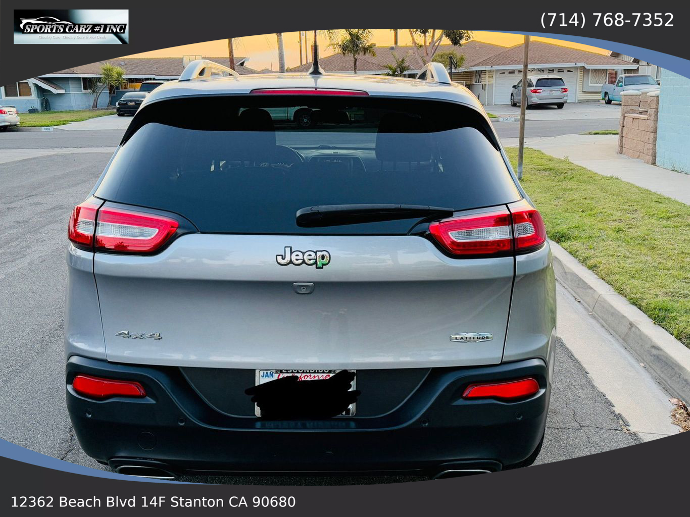 2015 JEEP CHEROKEE SUV V6, 3.2 LITER ALTITUDE SPORT UTILITY 4D
