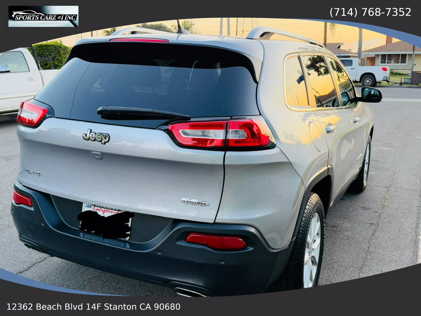 2015 JEEP CHEROKEE SUV V6, 3.2 LITER ALTITUDE SPORT UTILITY 4D