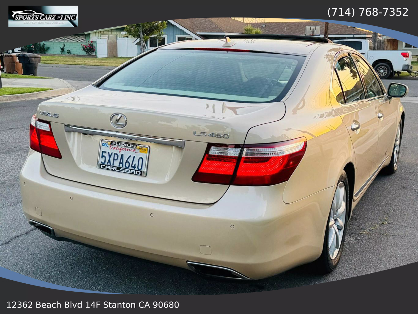 2007 LEXUS LS SEDAN V8, 4.6 LITER LS 460 SEDAN 4D
