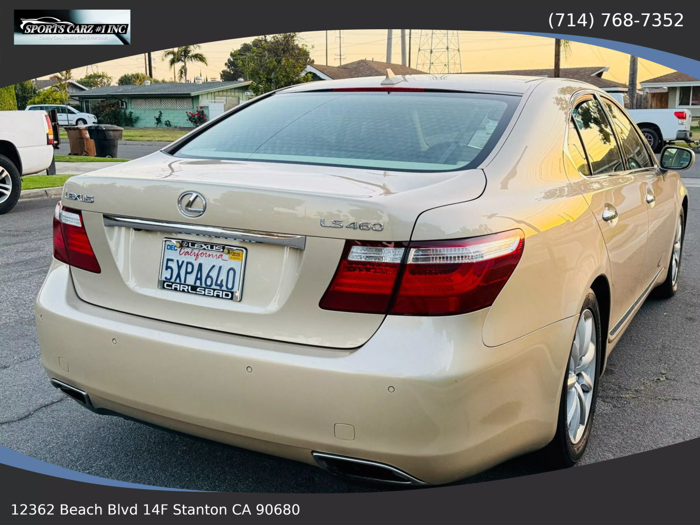 2007 LEXUS LS SEDAN V8, 4.6 LITER LS 460 SEDAN 4D