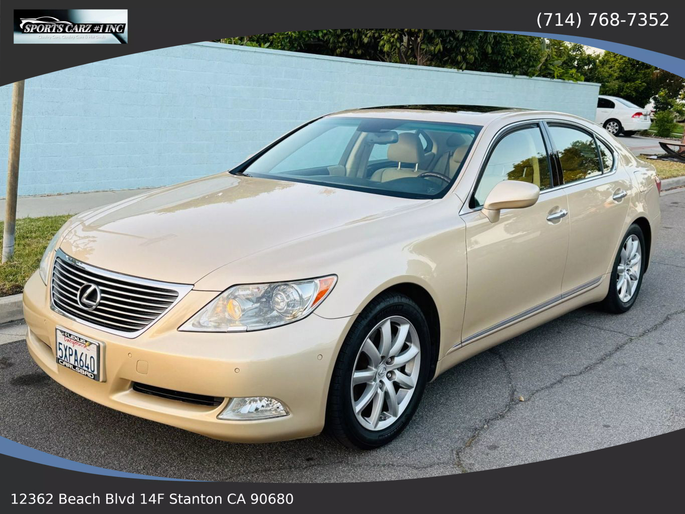 2007 LEXUS LS SEDAN V8, 4.6 LITER LS 460 SEDAN 4D